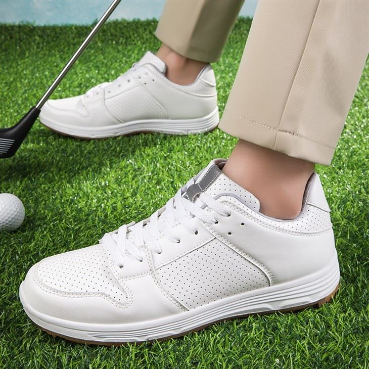 Mens Black Dingless Golf Shoes